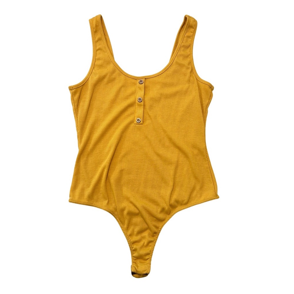 Yellow tank top bodysuit